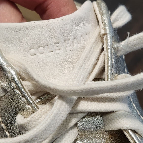 Cole Haan Grand Crosscourt Womens 5.5B Gold Lace Up Casual Sneakers - Picture 8 of 14